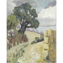 Lucy Harwood (1893 - 1972), - Lucy Harwood (1893 - 1972), Mediterranean Landscape, signed verso,...