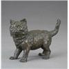 Image 1 : An amusing Austrian bronze inkwell - An amusing Austrian bronze inkwell designed as a cat, stand...