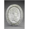Image 1 : An 18th century white marble oval profile - An 18th century white marble oval profile of a Roman...