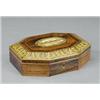 Image 1 : A Regency rosewood shallow octagonal box, - A Regency rosewood shallow octagonal box, the hinged...