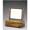 Image 1 : A small Regency mahogany rectangular toilet mirror, - A small Regency mahogany rectangular toile...