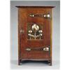 Image 1 : An Edwardian oak smokers cabinet, - An Edwardian oak smokers cabinet, of Art Nouveau design, the...