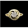 Image 1 : 0.52ctw Diamond Ring - 14KT Two-Tone Gold