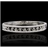 Image 1 : 18KT White Gold 1.43ctw Diamond Bangle Bracelet