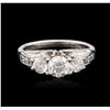 Image 1 : 14KT White Gold 1.33ctw Diamond Ring