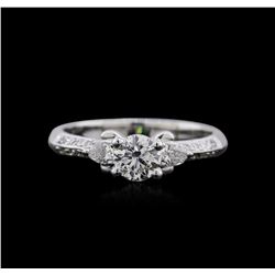 18KT White Gold 0.84ctw Diamond Ring