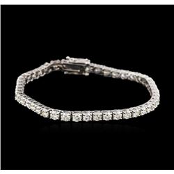 14KT White Gold 5.52ctw Diamond Tennis Bracelet