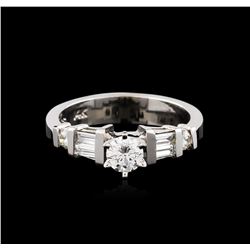 14KT White Gold 0.82ctw Diamond Ring