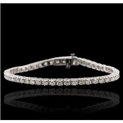 14KT White Gold 4.64ctw Diamond Tennis  Bracelet