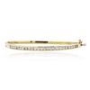 Image 1 : 14KT Yellow Gold 1.21ctw Diamond Bangle Bracelet