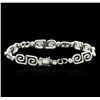 Image 2 : 18KT White Gold 2.11ctw Diamond Bracelet