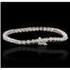 Image 2 : 14KT White Gold 6.31ctw Diamond Tennis Bracelet