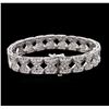 Image 2 : 14KT White Gold 2.18ctw Diamond Bracelet