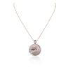 Image 1 : 14KT Two-Tone Gold 3.88ctw Diamond Pendant With Chain