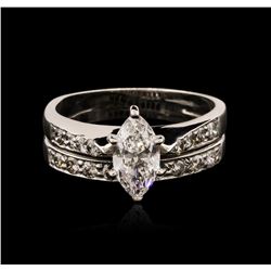 14KT White Gold 1.06ctw Diamond Ring