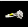 Image 2 : 0.38ctw Diamond Ring - 14KT White Gold