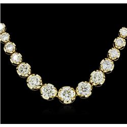 18KT Yellow Gold 17.01ctw Diamond Necklace