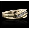 Image 2 : 14KT Yellow Gold 0.30ctw Diamond Ring