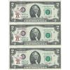 Image 1 : 1976 $2 1st Day Currency Lot of 3