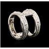 Image 2 : 14KT White Gold 0.42ctw Diamond Ring