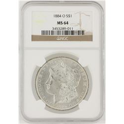 1884-O NGC MS64 Morgan Silver Dollar