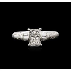 0.90ctw Diamond Ring - 14KT White Gold