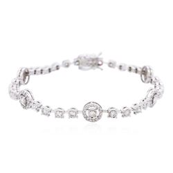 14KT White Gold 2.23ctw Diamond Bracelet