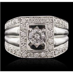 14KT White Gold 0.68ctw Diamond Engagement Ring