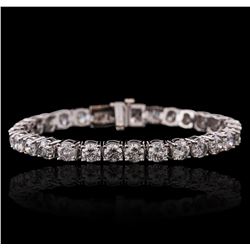 14KT White Gold 13.54ctw Diamond Tennis Bracelet