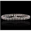Image 2 : 14KT White Gold 13.54ctw Diamond Tennis Bracelet