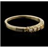 Image 2 : 14KT Yellow Gold 0.03ctw Diamond Ring
