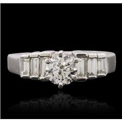 Platinum 1.14ctw Brilliant Cut Diamond Ring