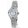 Image 1 : Rolex Stainless Steel Diamond and Emerald DateJust Ladies Watch