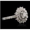 Image 2 : 14KT White Gold 1.87ctw Diamond Ring