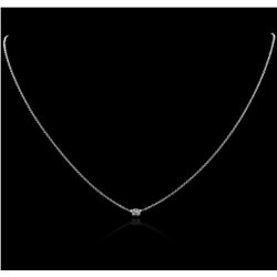 14KT White Gold 0.17ct Diamond Necklace