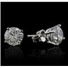 Image 2 : 14KT White Gold 3.25ctw Diamond Earrings