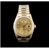 Image 1 : Rolex 18KT Yellow Gold Diamond DayDate Men's Watch