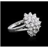 Image 2 : 14KT White Gold 1.47ctw Diamond Ring