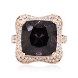 14KT Rose Gold 15.00ct Spinel and Diamond Ring