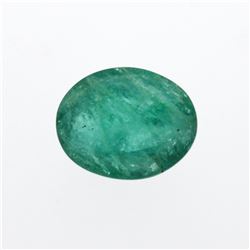 5.55ct. One Oval Cut Natural Emerald