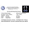 Image 3 : SILVER 18.24ctw Blue Crystal and Cubic Zirconia Earrings