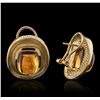 Image 2 : 14KT Yellow Gold Citrine Earrings