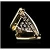 Image 2 : 14KT Yellow Gold 0.85ctw Diamond Brooch