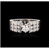 Image 1 : 18KT White Gold 1.19ctw Diamond Ring