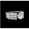 Image 2 : 18KT White Gold 1.19ctw Diamond Ring