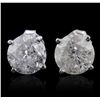 Image 1 : 14KT White Gold 3.00ctw Diamond Stud Earrings