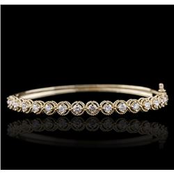 14KT Yellow Gold 2.10ctw Diamond Bracelet