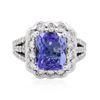 Image 1 : 14KT White Gold 3.21ct Tanzanite and Diamond Ring