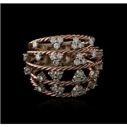 14KT Rose Gold 1.00ctw Diamond Ring