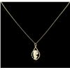 Image 1 : 14KT Yellow Gold Religious Pendant With Chain